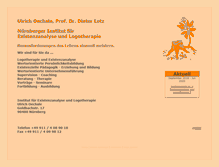 Tablet Screenshot of logotherapie-nuernberg.de